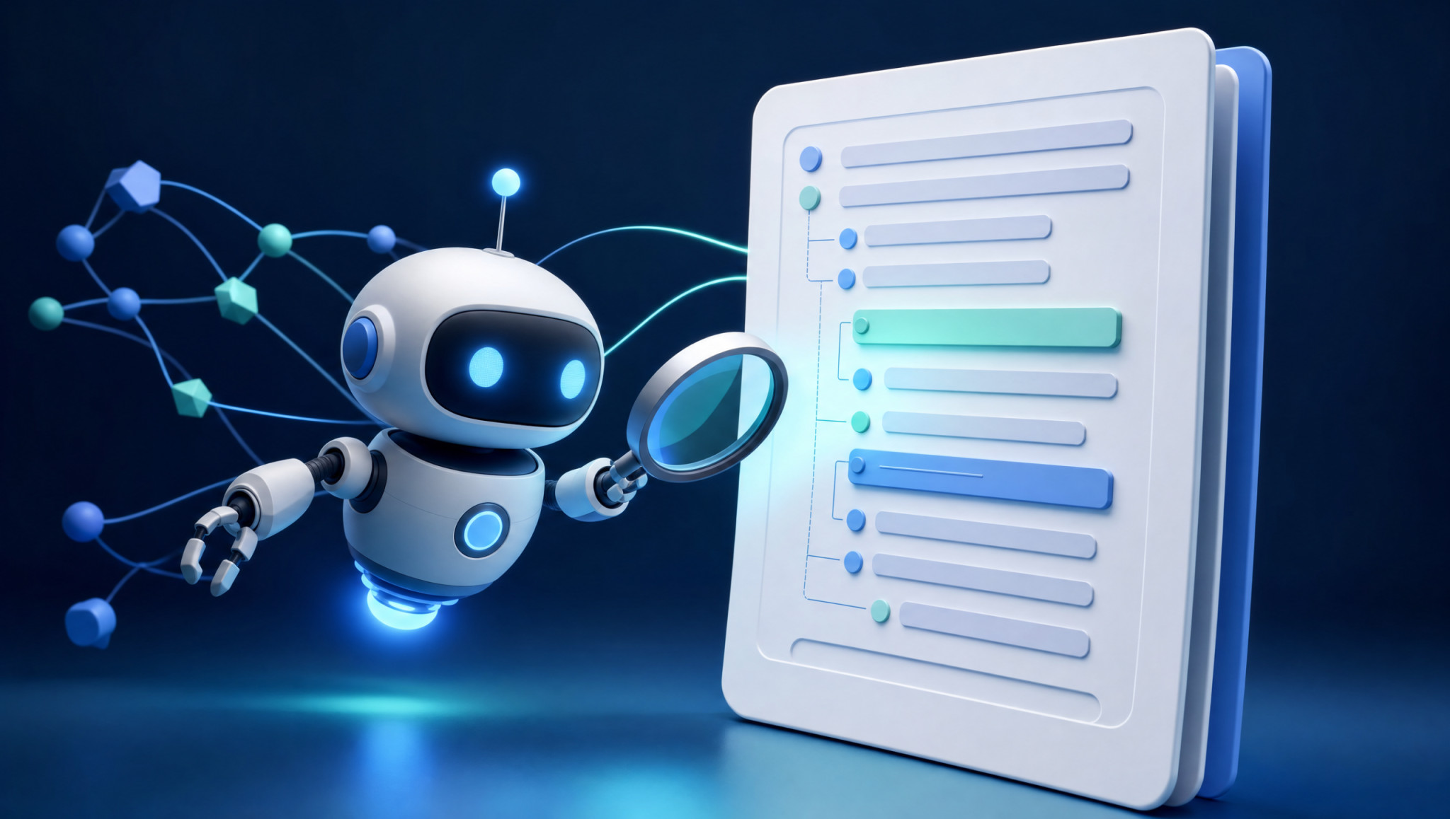Robot d’exploration Google lisant la structure d’un fichier sitemap XML