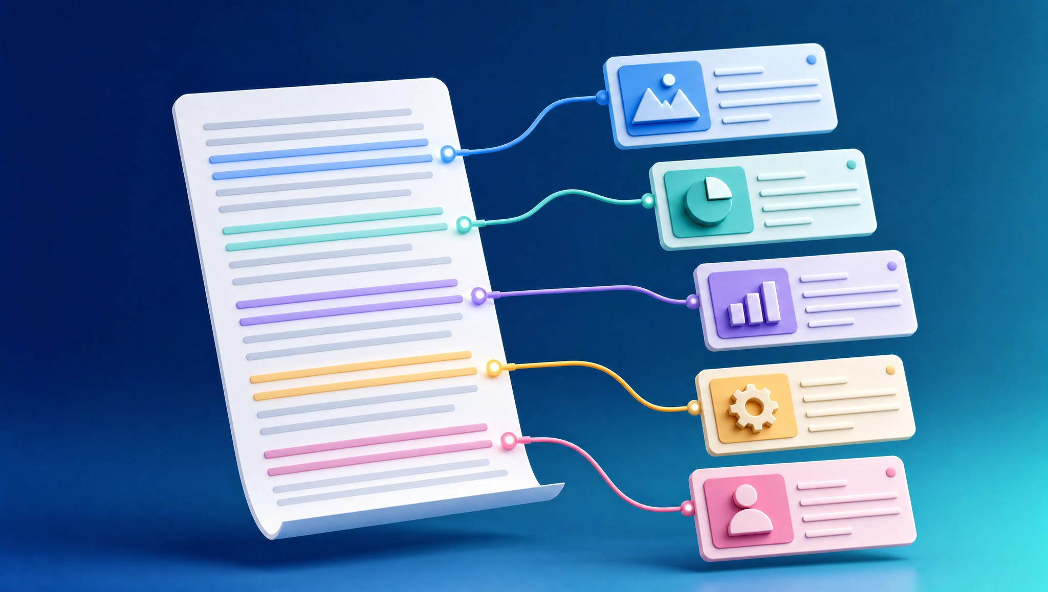 Différents types d’ancres pointant vers plusieurs pages