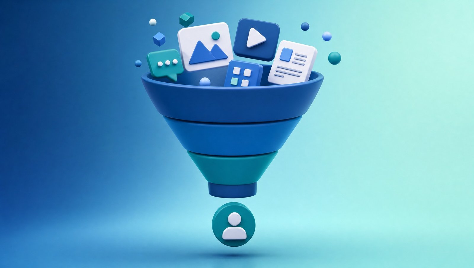 Parcours menant du contenu au client