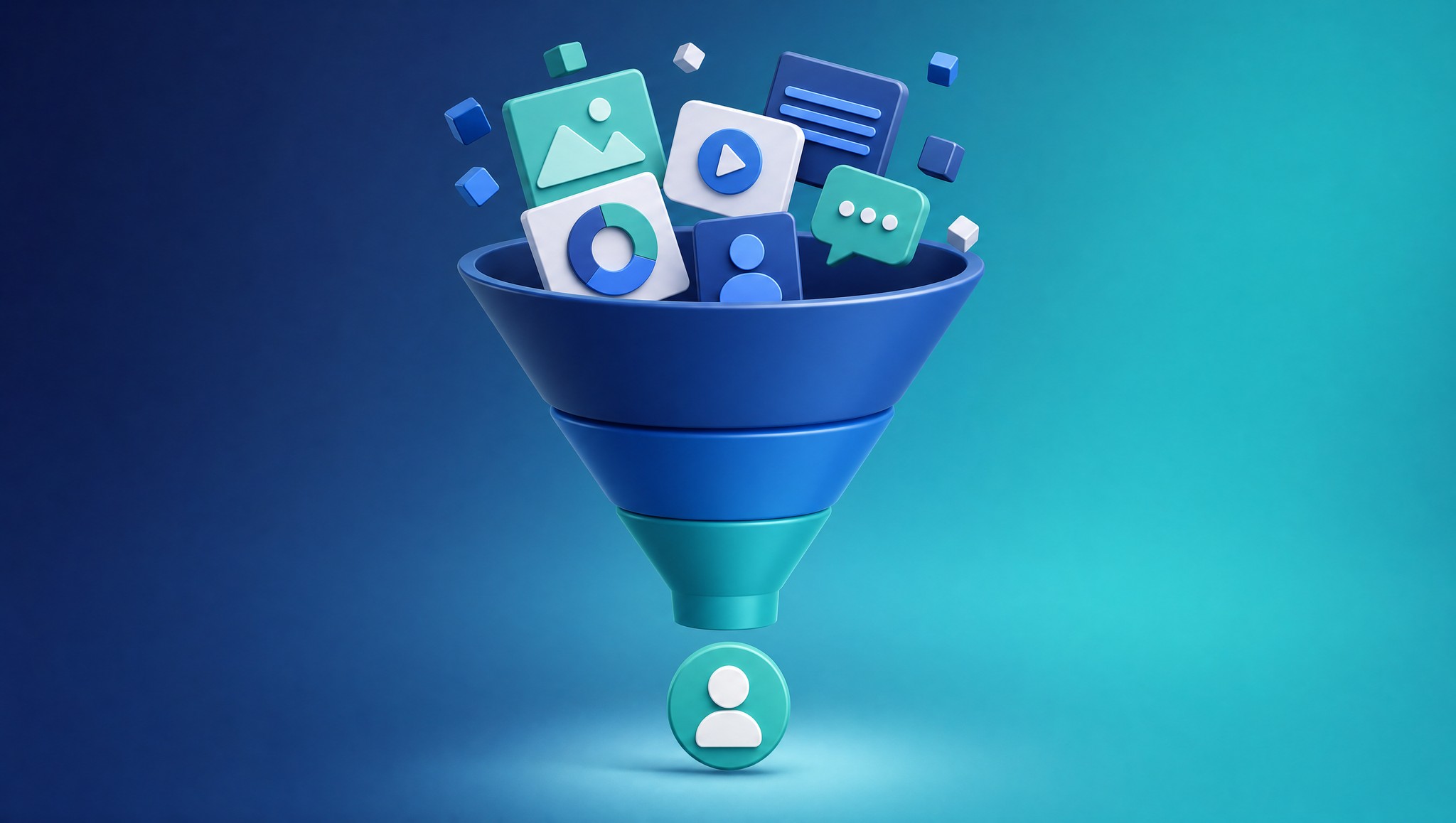 Entonnoir de conversion alimenté par le copywriting